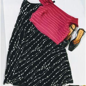 Austin Reed Black Chiffon Skirt